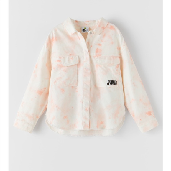 Zara smileyworld tie dye Overshirt